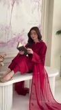 Maroon Kurta Set for Women