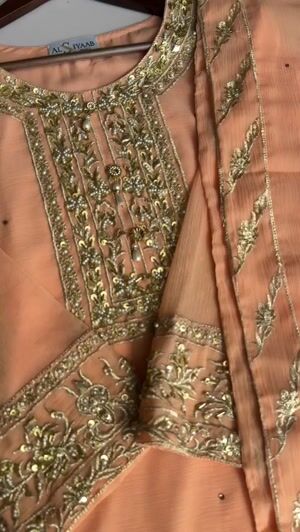 Peach pink Kurta Set for Women