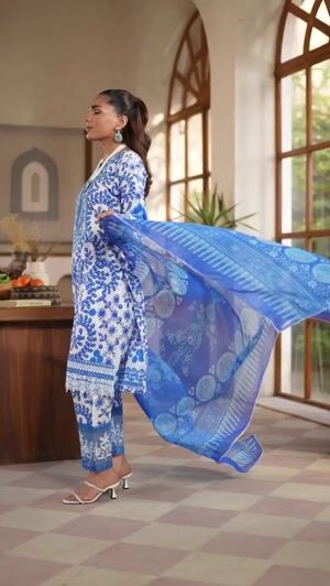Blue Kurta Set for Women