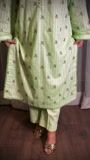 Apple green Kurta Set for Women
