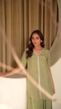 Pistachio green Kurta Set for Women
