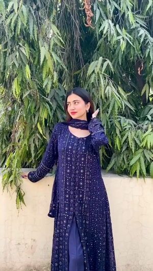Navy blue Gown for Women