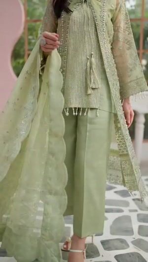 Pistachio green Unstitched for Women