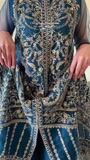 Navy blue Sharara for Women