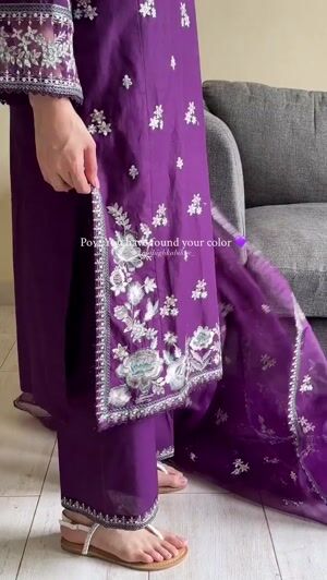 Purple Kurta Set for Women