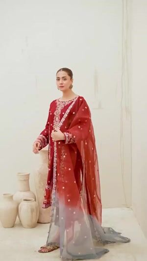 Maroon Kurta Set for Women