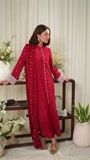 Red Kurta Set for Women