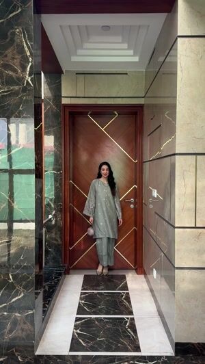 Sage green Kurta Set for Women