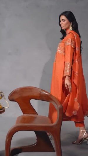 Coral pink Kurta Set for Women