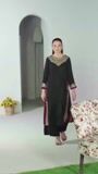 Black Kurta Set for Women