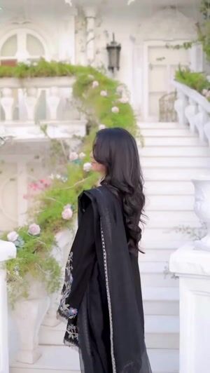 Black Kurta Set for Women