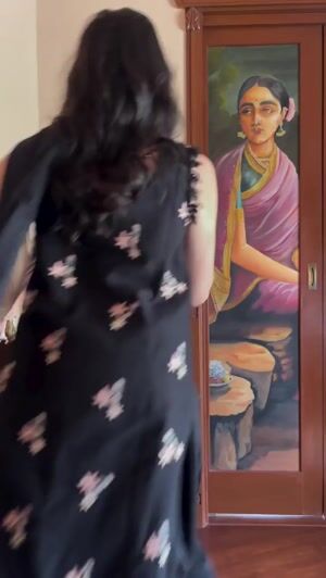 Black Kurta Set for Women