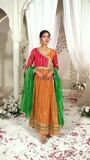 Mustard Angrakha for Women