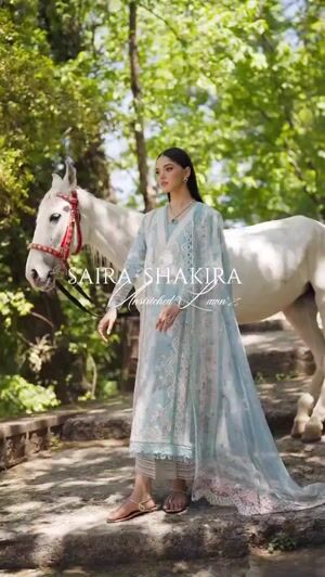 Ice blue Unstitched for Women