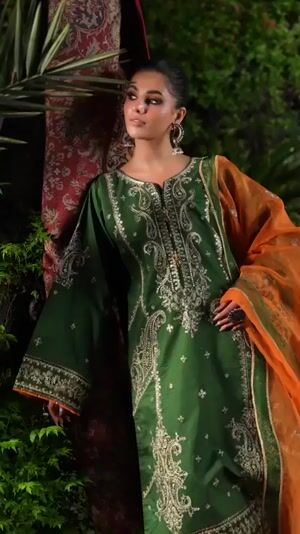 Green Kurta Set for Women