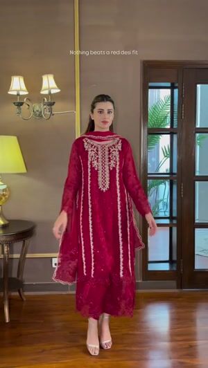 Maroon Unstitched for Women