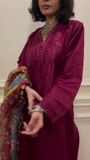 Burgundy Kurta Set for Women