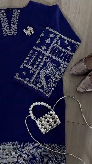 Royal blue Kurta Set for Women
