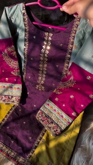Purple Kurta Set for Girl
