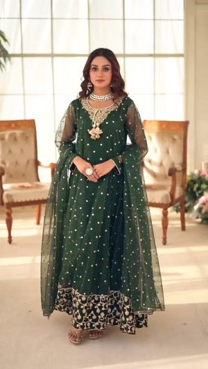 Green Anarkali for Women