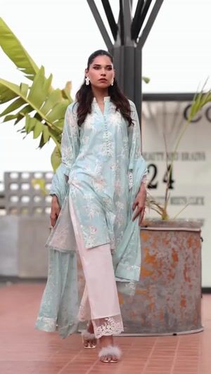 Light blue Kurta Set for Women