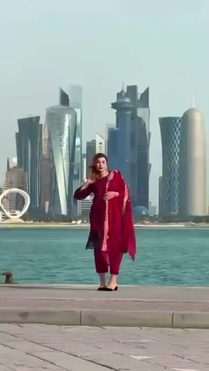 Hot pink Kurta Set for Women