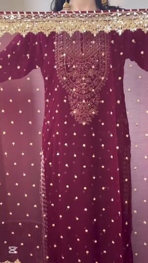 Maroon Gharara for Women