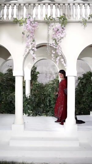 Maroon Kurta Set for Women