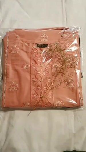 Peach pink Kurta Set for Women