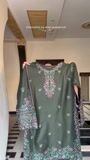 Bottle green Kurta Set for Women