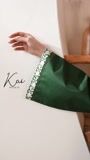 Bottle green Kurta Set for Women