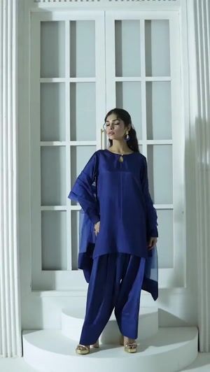 Navy blue Kurta Set for Women