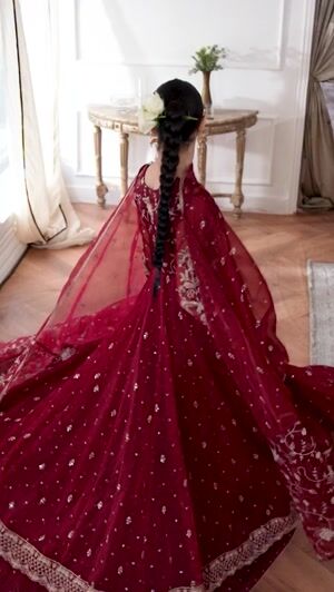Maroon Pishwas for Women