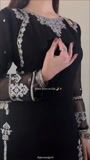 Black Kurta Set for Women