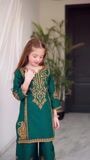 Teal Kurta Set for Girl