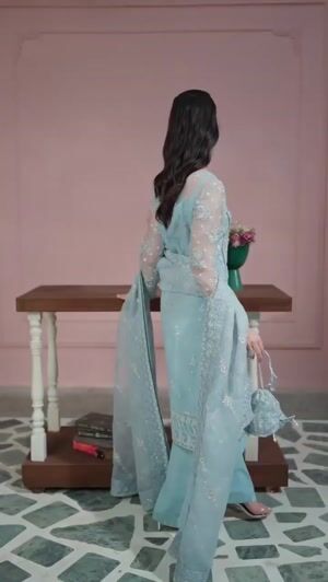 Ice blue Unstitched for Women