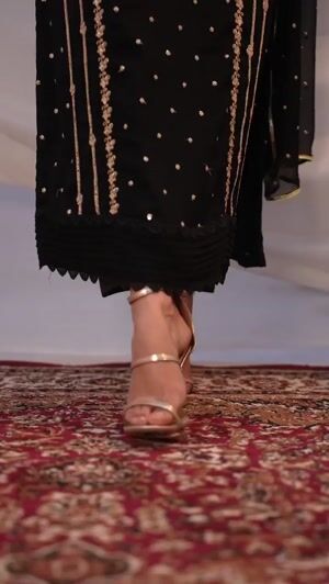 Black Kurta Set for Women