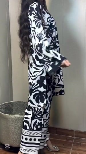Black Kurta Set for Women