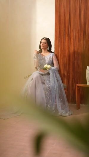 Steal grey Lehenga for Women