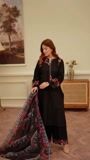 Black Kurta Set for Women