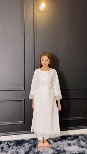 Off-white Kurta Set for Women