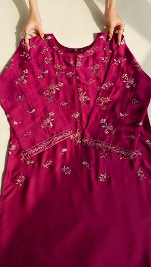 Maroon Kurta Set for Women
