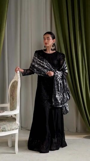 Black Sharara for Women