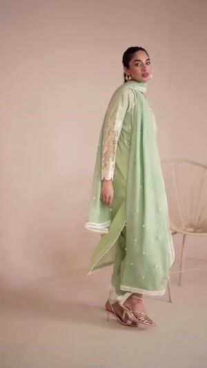 Moss green Unstitched for Women