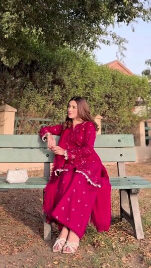Maroon Kurta Set for Women