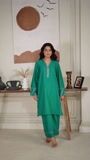 Jungle green Kurta Set for Women