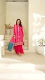 Hot pink red Kurta Set for Women