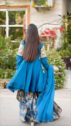 Teal Gharara for Women