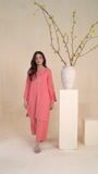 Coral orange Kurta Set for Women