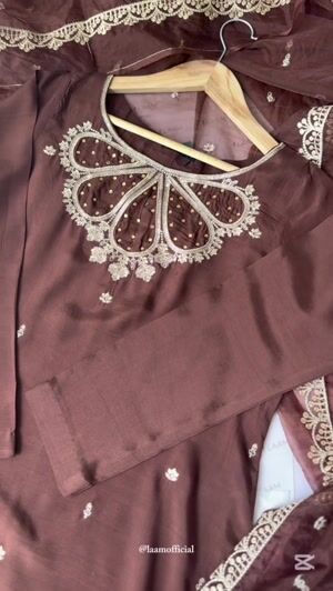 Chocolate brown Kurta Set for Women